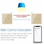 کلید دو پل هوشمند لمسی TUYA سفید با قابلیت کنترل از طریق WiFi و RF - Image 13