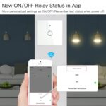 کلید دو پل هوشمند لمسی TUYA سفید با قابلیت کنترل از طریق WiFi و RF - Image 6