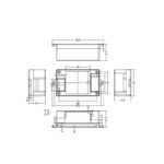 جعبه برد پلاستیکی سفید وارداتی 82x50x32mm - Image 5