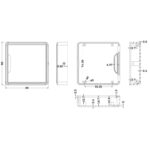 جعبه برد پلاستیکی کارت خوان و اکسس کنترل وارداتی مدل ABC900-A1 سایز 86x86x22mm - Image 5