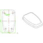 جعبه ریموت کنترل سفید وارداتی مدل ABH108 سایز 100x60x17mm - Image 5