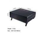 جعبه برد پلاستیکی رو میزی پایه دار مدل BDH سایز 230x210x86mm - Image 3