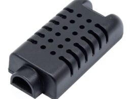 جعبه پلاستیکی سنسور دما و رطوبت مشکی مدل ABD142 سایز 59x27x13mm