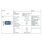 دماسنج رومیزی آلارم دار با سنسور بیرونی C606 - Image 6