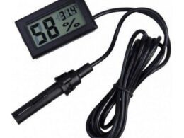 دماسنج و رطوبت سنج روپنلی سیم دار LX8011 رنگ مشکی