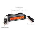 دماسنج و ساعت دیجیتال خودرو مدل EC88 - Image 4
