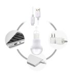 لامپ اضطراری LED آویزی 5W با کابل USB و Micro usb - Image 13
