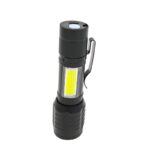 چراغ قوه زوم دار جیبی XPE+COB با چراغ بغل - Image 3