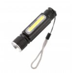 چراغ قوه پلیسی زوم دار با چراغ بغل مدل USB