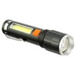 چراغ قوه پلیسی زوم دار P50 مدل XA-P11 با چراغ بغل COB دو حالته - Image 2