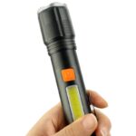 چراغ قوه پلیسی زوم دار P50 مدل XA-P11 با چراغ بغل COB دو حالته - Image 8