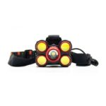 چراغ پیشانی 5 لامپه شارژی زوم دار COB+T6 - Image 2