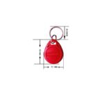 تگ RFID 125KHZ قرمز مدل جاکلیدی - Image 2