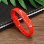 تگ RFID دستبندی سیلیکونی 125KHZ طرح شیائومی رنگ قرمز - Image 5