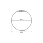 تگ RFID دستبندی سیلیکونی 125KHZ قطر 60mm رنگ آبی - Image 4