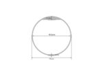تگ RFID دستبندی سیلیکونی Mifare 13.56MHz قطر 75mm - Image 3