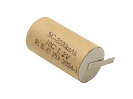 باتری جارو شارژی 1.2 ولت 2000mAh جریان بالا 10C پلیت دار