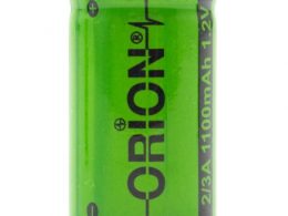 باتری قابل شارژ 1100mAh سرتخت سایز 2/3A مارک ORION