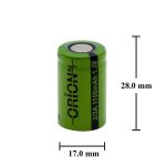 باتری قابل شارژ 1100mAh سرتخت سایز 2/3A مارک ORION - Image 5