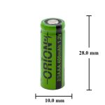 باتری قابل شارژ 400mAh سرتخت سایز 2/3AAA مارک ORION - Image 5