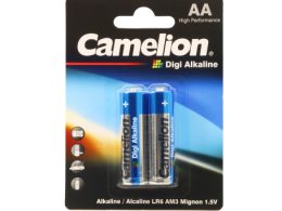 باتری قلمی آلکالاین دوتایی مارک Camelion پک Digi Alkaline
