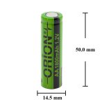 باتری قلمی قابل شارژ 1800mAh سرتخت مارک ORION - Image 5
