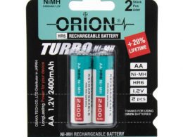 باتری قلمی قابل شارژ 2400mAh دوتایی مارک ORION