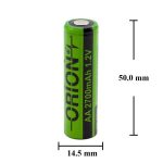 باتری قلمی قابل شارژ 2700mAh سرتخت مارک ORION - Image 5