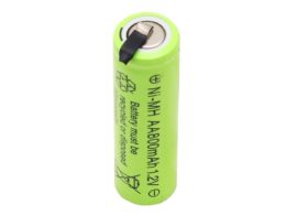 باتری قلمی قابل شارژ 800mAh سرتخت پلیت دار