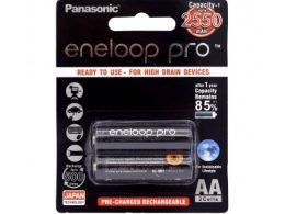 باتری قلمی eneloop pro قابل شارژ 2550mAh دوتایی مارک Panasonic