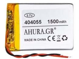 باتری لیتیوم پلیمر 3.7v ظرفیت 1500mAh مارک AHURA کد 404055