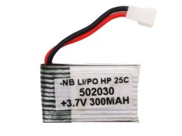 باتری لیتیوم پلیمر 3.7v ظرفیت 300mAh تک سل 25c مارک NB کد 502030