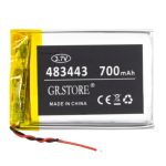 باتری لیتیوم پلیمر 3.7v ظرفیت 700mAh مارک GR.STORE کد 483443