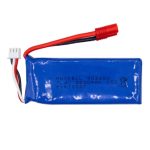 باتری لیتیوم پلیمر 7.4v ظرفیت 2500mAh دو سل 25c مارک MAXCELL کد 903480