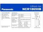 باتری لیتیوم یون 3.6v سایز 18650 3350mAh مارک Panasonic مدل NCR18650B - Image 3