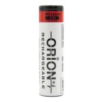 باتری لیتیوم یون 3.7v سایز 18650 سرتخت 2500mAh ضریب جریان 10C مارک ORION