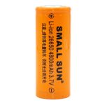 باتری لیتیوم یون 3.7v سایز 26650 4800mAh مارک SMALL SUN