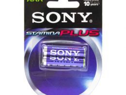 باتری نیم قلمی آلکالاین Stamina Plus دوتایی مارک SONY