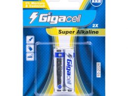 باتری نیم قلمی آلکالاین Super دوتایی مارک GIGACELL