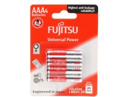 باتری نیم قلمی آلکالاین Universal Power چهارتایی مارک FUJITSU