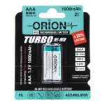 باتری نیم قلمی قابل شارژ 1000mAh دوتایی مارک ORION - Image 2