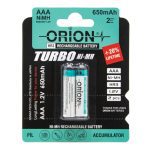 باتری نیم قلمی قابل شارژ 650mAh دوتایی مارک ORION - Image 2