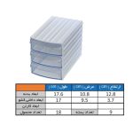 جعبه قطعات کشویی سه طبقه 190x110x130mm - Image 3