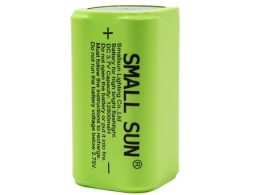 پک 4 عددی باتری لیتیوم یون 3.7v سایز 18650 سرتخت 12800mAh مارک SMALL SUN