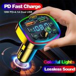 FM پلیر بلوتوثی و شارژر فندکی خودرو PD مدل Q7 - Image 10