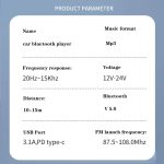 FM پلیر بلوتوثی و شارژر فندکی خودرو PD مدل Q7 - Image 19