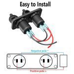 شارژر USB خودرویی روپنلی دوبل فندکی و دو خروجی فست شارژ QC3.0 با ON/OFF لمسی - Image 4