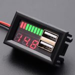 ماژول نمایشگر سطح شارژ باترى اسیدی روپنلی 12V دارای 2 خروجی USB - Image 2