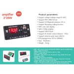 پخش کننده MP3 PLAYER پنلی بلوتوثی دارای آمپلی فایر 2X25W مدل KH-G010 - Image 8