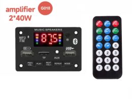 پخش کننده MP3 PLAYER پنلی بلوتوثی دارای آمپلی فایر 2X40W مدل KH-G018